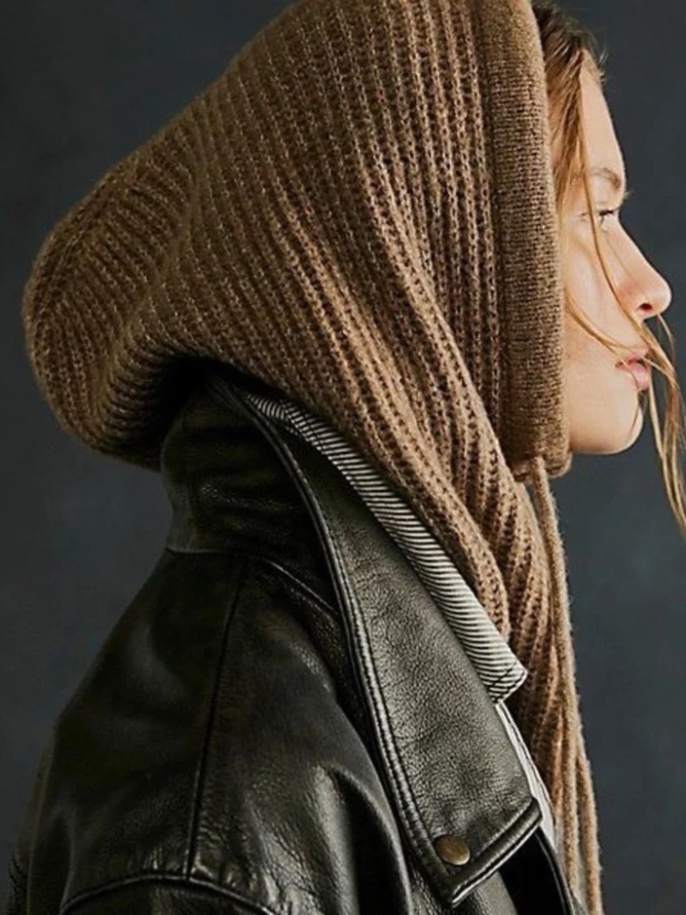 Free People Over My Head Balaclava Brown
